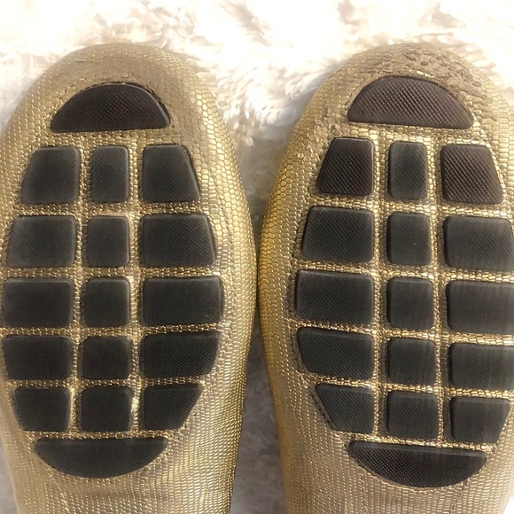 RALPH LAUREN (CARLEY) LEATHER LIZARD PRINT FLAT MOCCASIN DRIVERS 🤩 - Picture 5 of 12